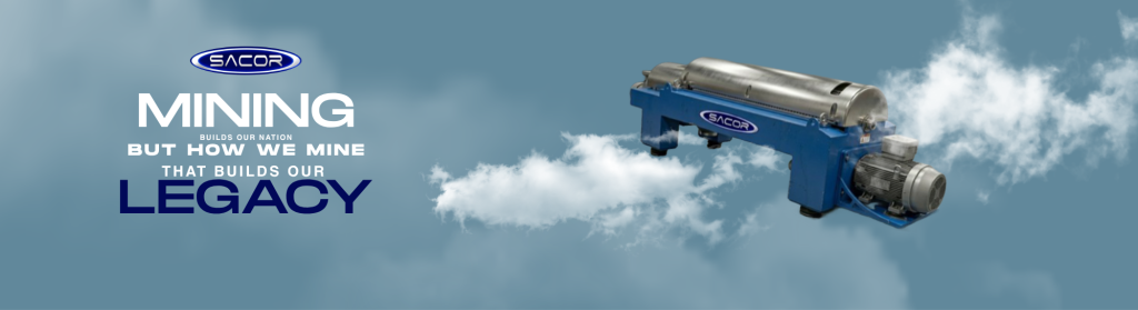 Image of a decanter centrifuge sold by Sacor