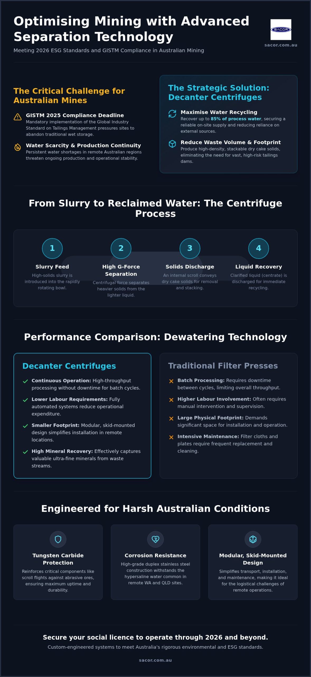 Decanter Centrifuge Mining Australia: The 2026 Strategic Guide