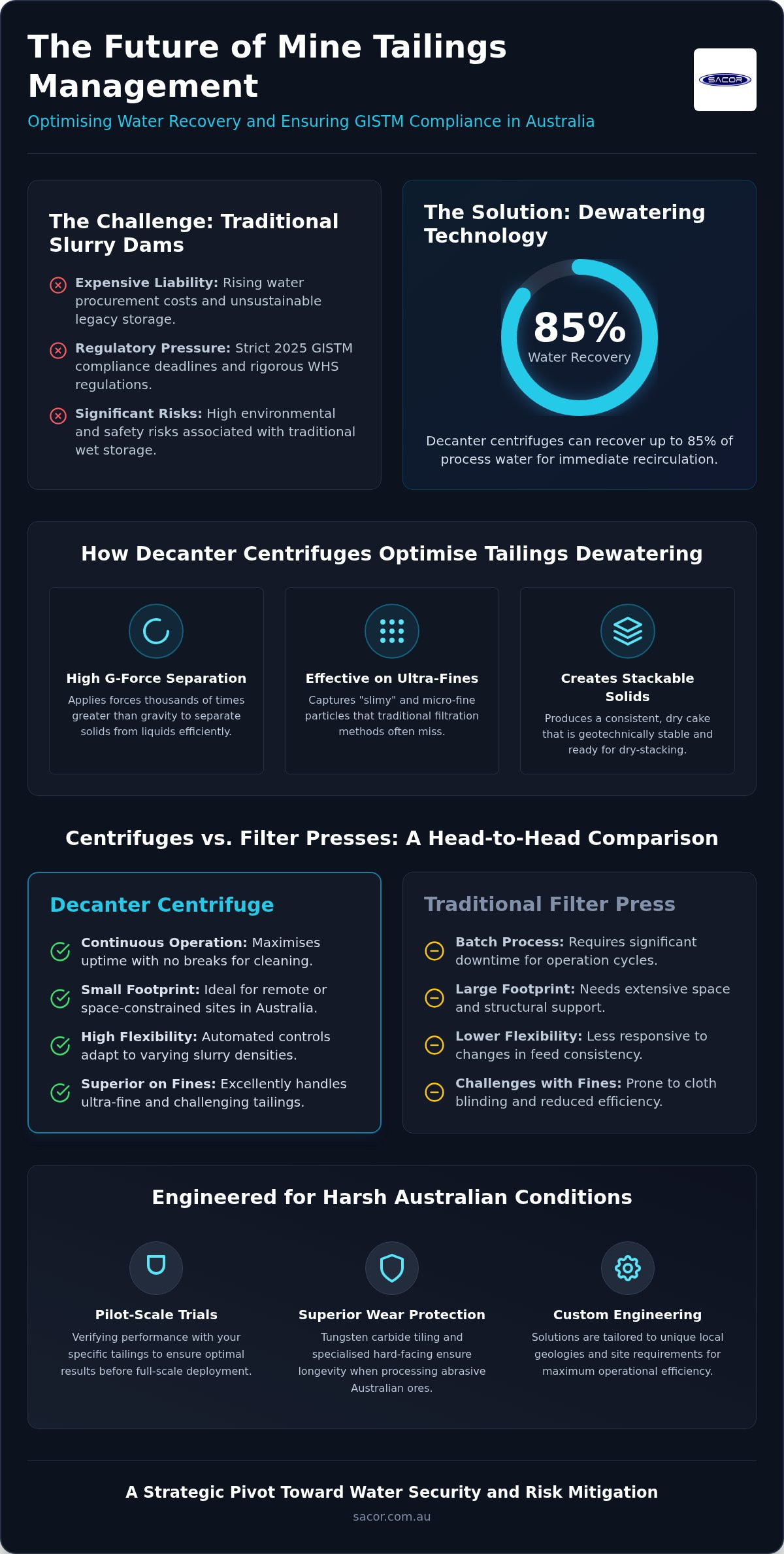 Tailings Dewatering Centrifuge Solutions for Western Australia Mining