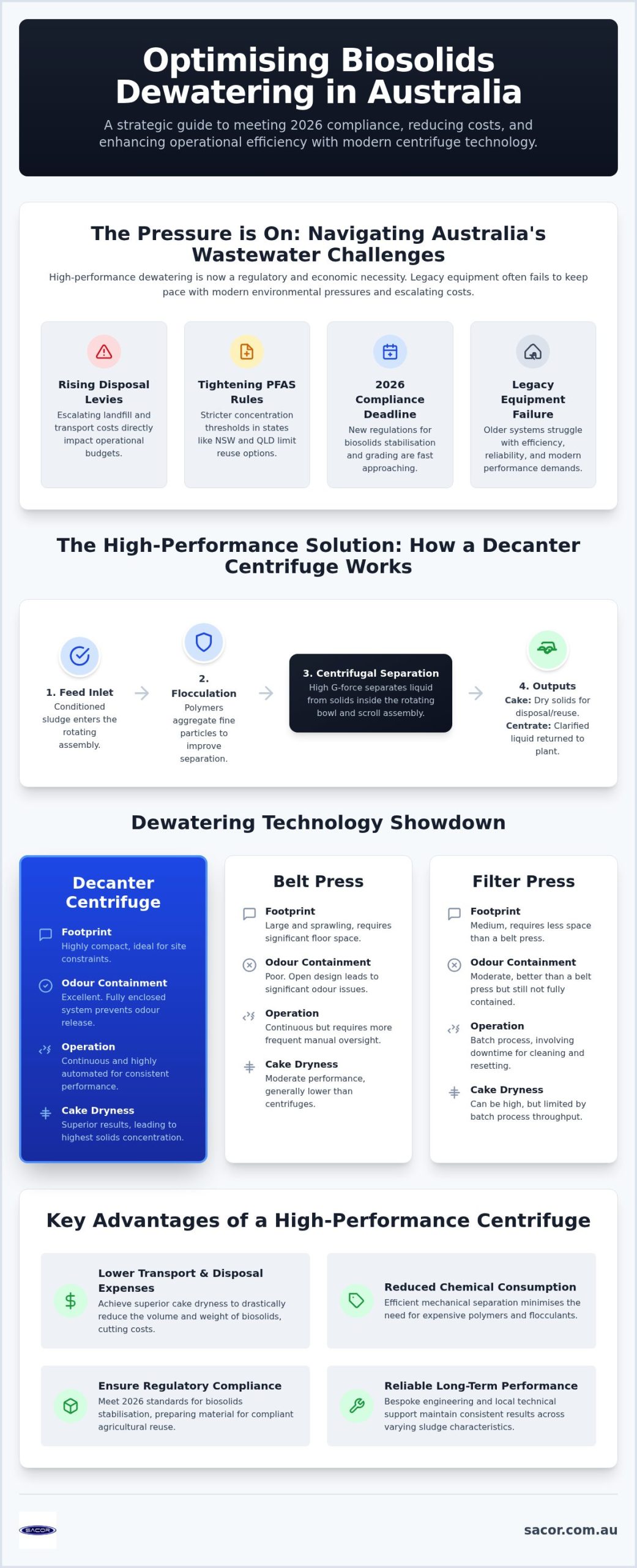 Biosolids Dewatering Centrifuge: The 2026 Australian Strategic Guide